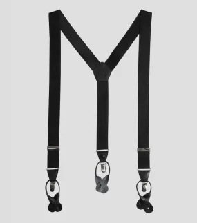 Mirto Tirantes en textil negro Hombre