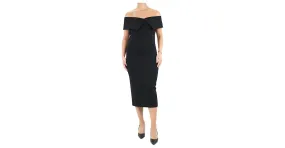 The row Vestido negro con hombros descubiertos - talla L 